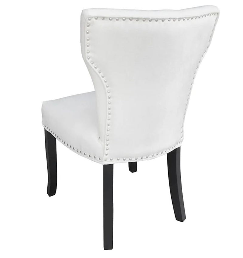 PAMANA Ivory Studded Back Dining Chair