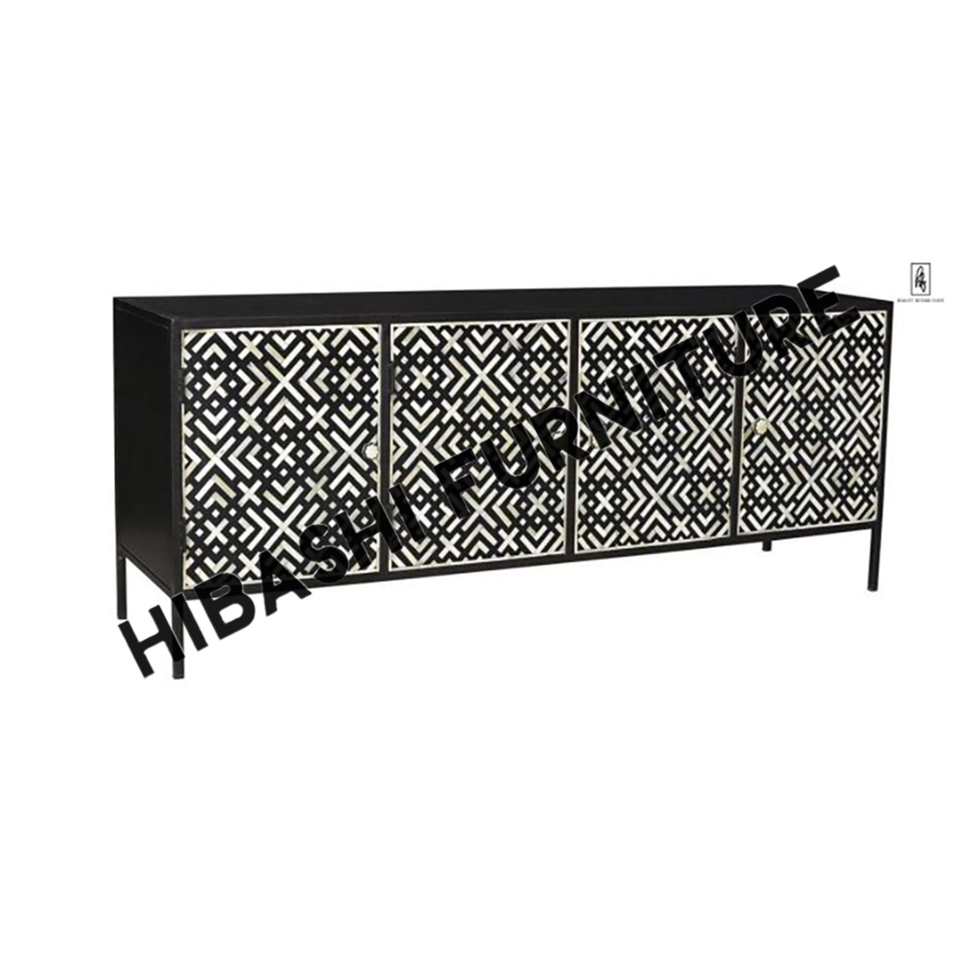 LIPA Hand made Bone Inlay Sideboard – handcrafted solid wood furniture