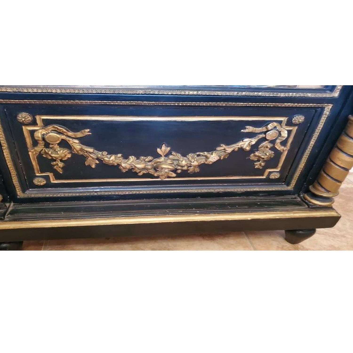 LUXY Hand Carved Magnificent Mirrored Cabinet – handcrafted solid wood furniture