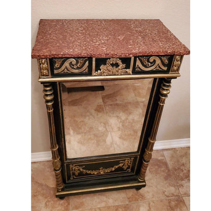 LUXY Hand Carved Magnificent Mirrored Cabinet – handcrafted solid wood furniture