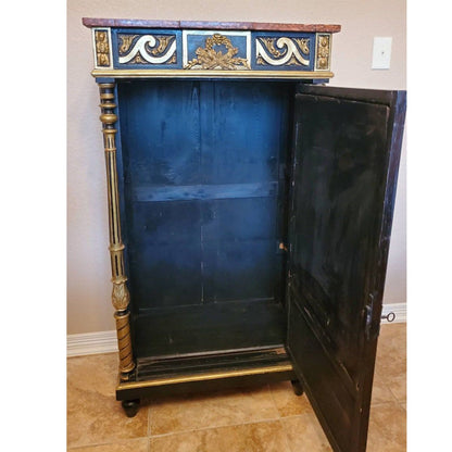 LUXY Hand Carved Magnificent Mirrored Cabinet – handcrafted solid wood furniture