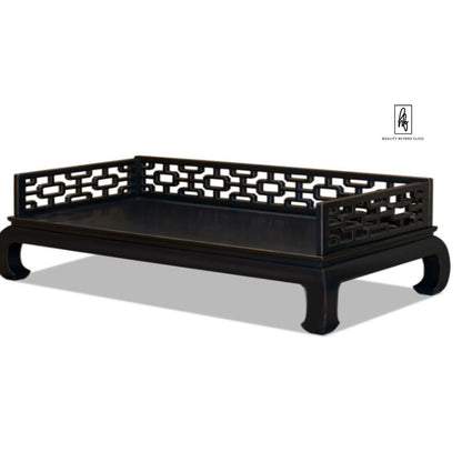 MAGI Solid Mango Wood Hand Carved Daybed – handcrafted solid wood furniture