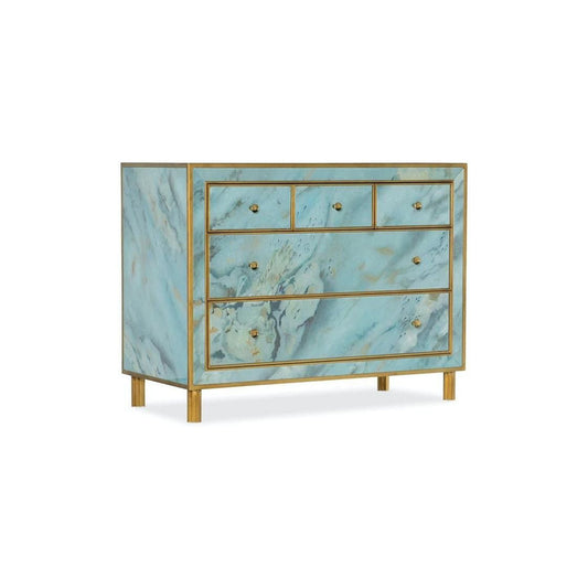 MAGNI Solid Mango Wood Five Drawer Chest by Hibashi Furniture – handcrafted solid wood furniture made in India