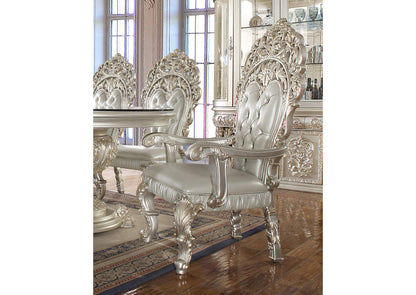 Magnisy Hand Carved European 8 Seater Dining Table Set by Hibashi Furniture – handcrafted solid wood furniture made in India