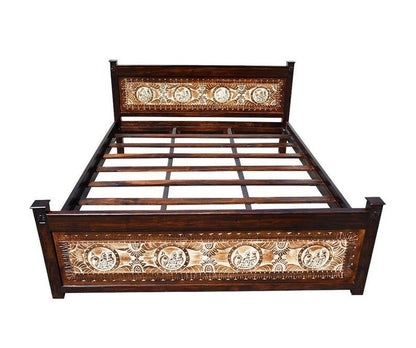 Maharaja Indian Wooden Bed by Hibashi Furniture – handcrafted solid wood furniture made in India