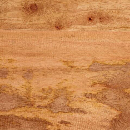 Mahooz Natural Floral Hand Carved Wood Side Table – handcrafted solid wood furniture