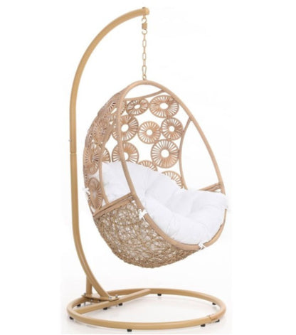 Mali Modern Outdoor Patio Bay Swing Chair by Hibashi Furniture – handcrafted solid wood furniture made in India