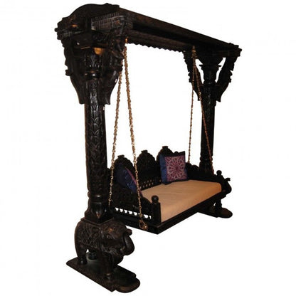 Hand Carved Indian solid Wooden Swing