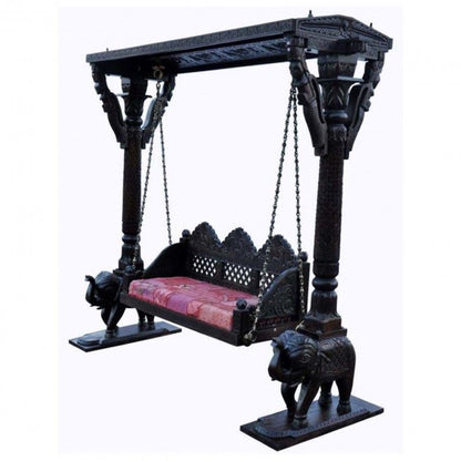 Hand Carved Indian solid Wooden Swing