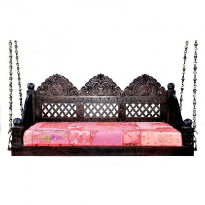 Hand Carved Indian solid Wooden Swing