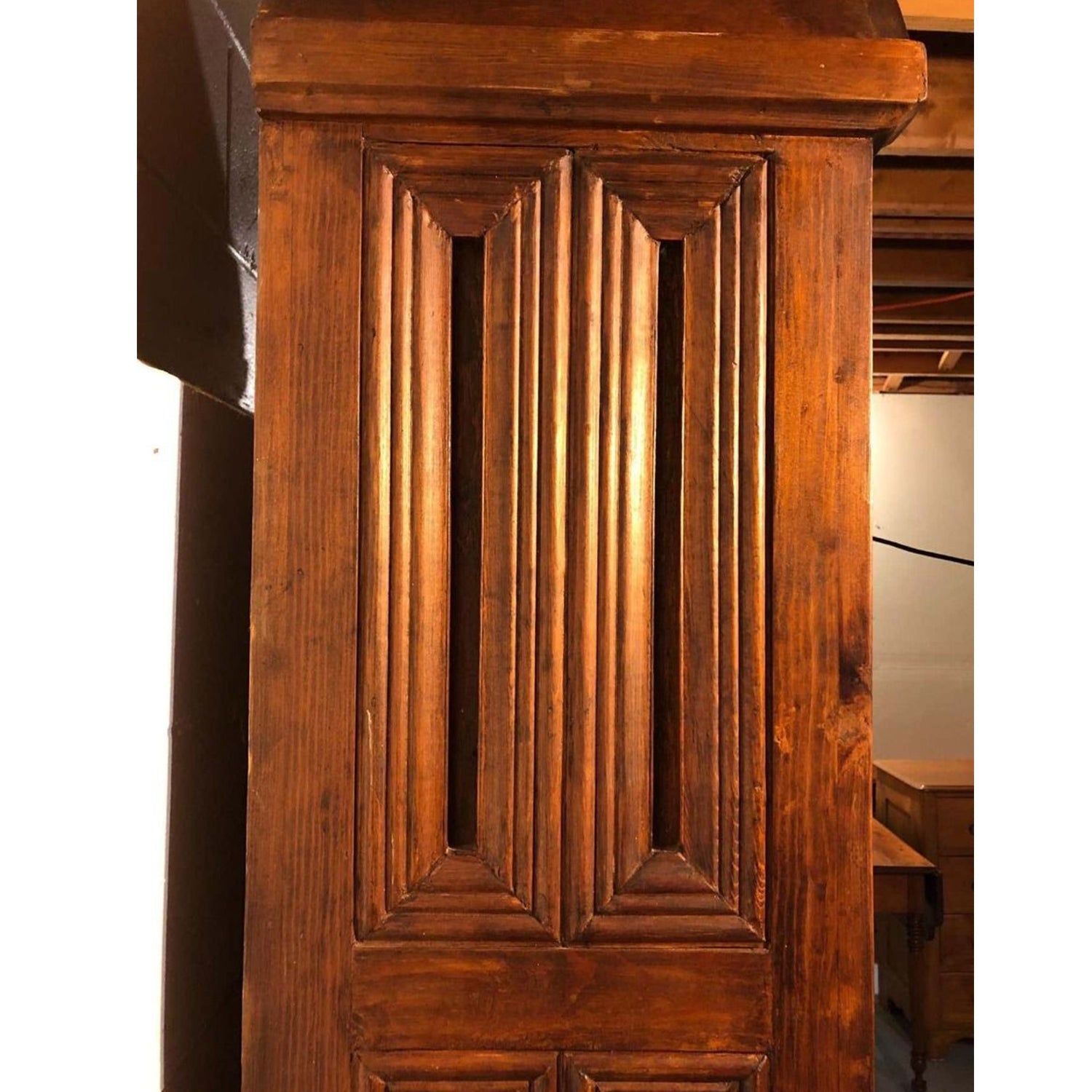 Moral Magnificent Hand Carved Solid Wooden Gothic Style Bookshelf Cabinet Set – handcrafted solid wood furniture