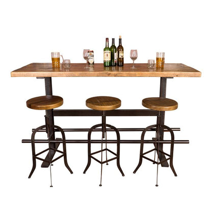Baler Industrial Hand made Iron Beam Bar Table