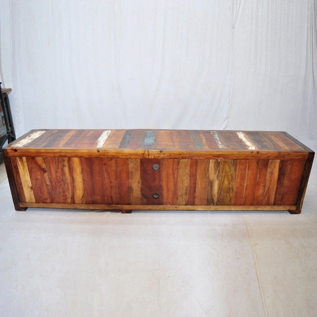 Nirvana Reclaimed Timber Mueble de TV/soporte de madera de 220 cm