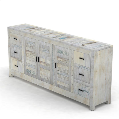 NIRVANA WHITEWASH TIMBER SIDEBOARD XL