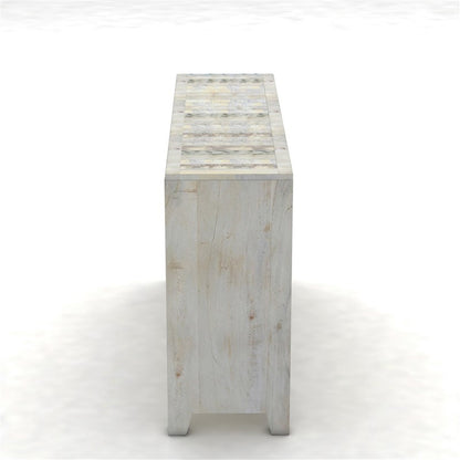NIRVANA WHITEWASH TIMBER SIDEBOARD M-140-30-80