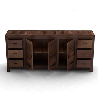 NIRVANA CHOCOLATE TIMBER SIDEBOARD - 225 - 50 - 100 – handcrafted solid wood furniture