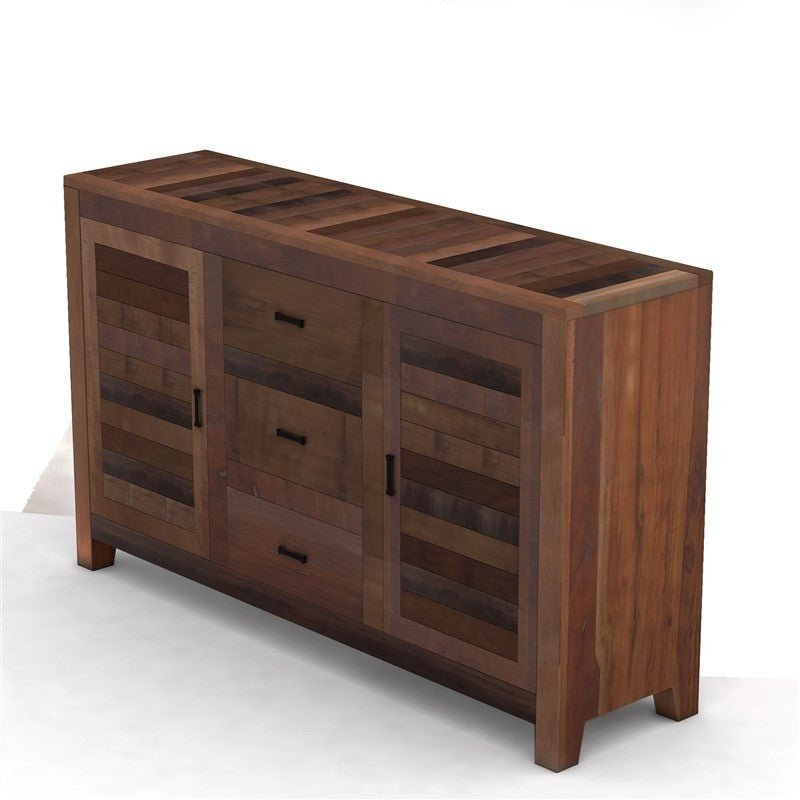 NIRVANA CHOCOLATE TIMBER SIDEBOARD M - 140 - 30 - 80 – handcrafted solid wood furniture