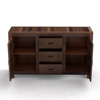 NIRVANA CHOCOLATE TIMBER SIDEBOARD M - 140 - 30 - 80 – handcrafted solid wood furniture