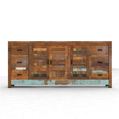 NIRVANA MULTI - COLOR TIMBER SIDEBOARD - 100 - 225 - 50 – handcrafted solid wood furniture