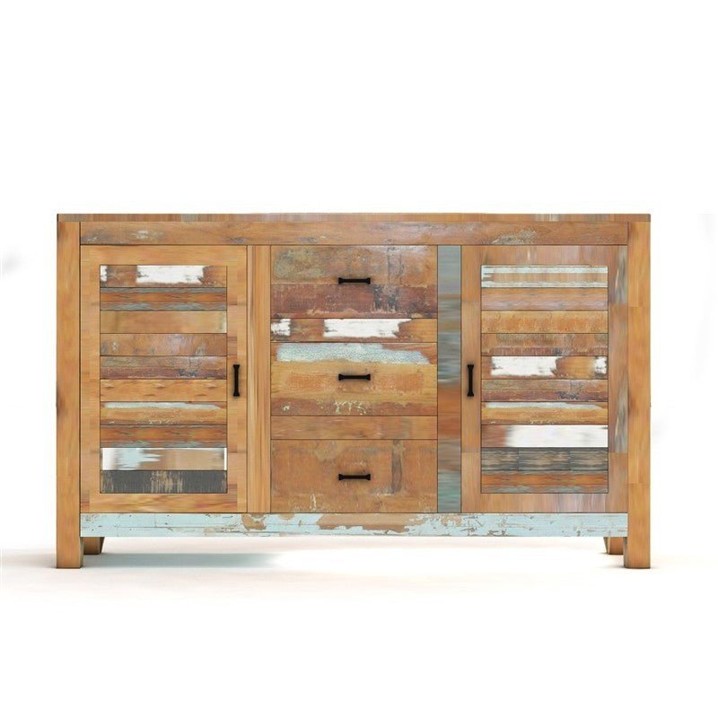 NIRVANA MULTI - COLOR TIMBER SIDEBOARD M - 160 - 50 - 100 – handcrafted solid wood furniture