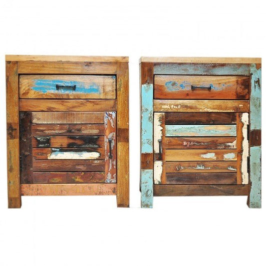 NIRVANA PAIR OF BEDSIDE CABINET – handcrafted solid wood furniture