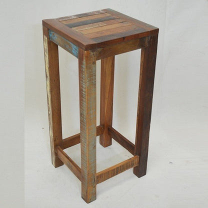 Nirvana Reclaimed Timber Wood Patio 7pc Bar Setting – handcrafted solid wood furniture