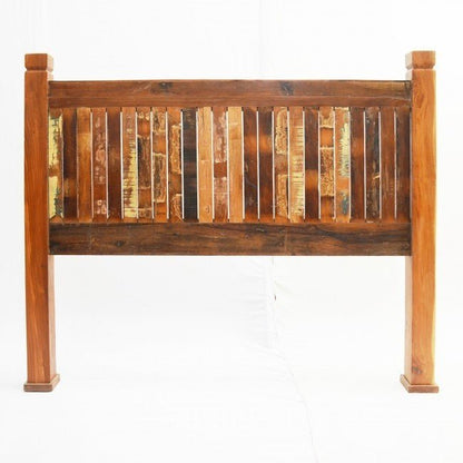 Nirvana Reclaimed Timber Wood Queen Bed Frame & Bed Head – handcrafted solid wood furniture