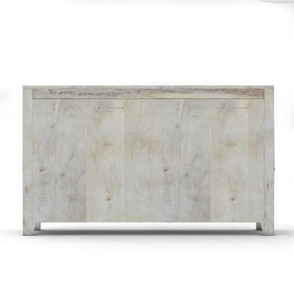 NIRVANA WHITEWASH TIMBER SIDEBOARD M - 140 - 30 - 80 – handcrafted solid wood furniture