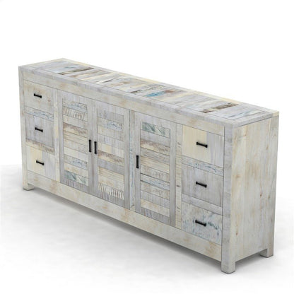 NIRVANA WHITEWASH TIMBER SIDEBOARD XL – handcrafted solid wood furniture