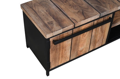 Nova Mango Wood TV Console – handcrafted solid wood furniture