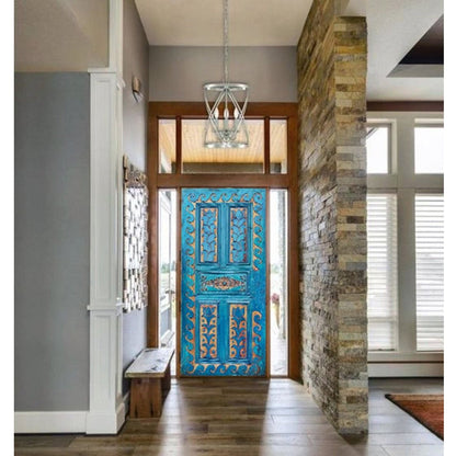 OCEAN Hand Carved Mango Wood Door – handcrafted solid wood furniture