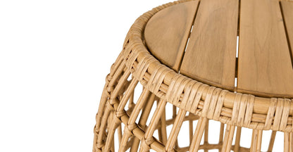 ODA Rattan Side table – handcrafted solid wood furniture
