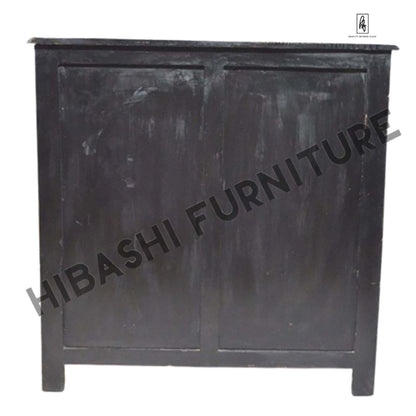 Pandora Bone Inlay Reclaimed Wood Tallboy Chest of 5 Drawers – handcrafted solid wood furniture