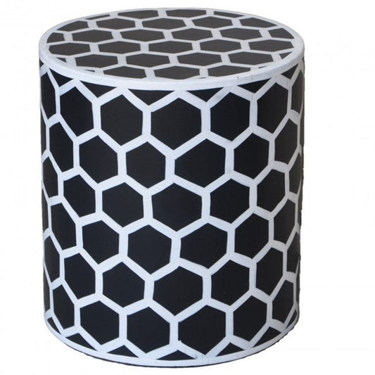 Pandora Hand Painted Bee Hive Round Lamp Table – handcrafted solid wood furniture