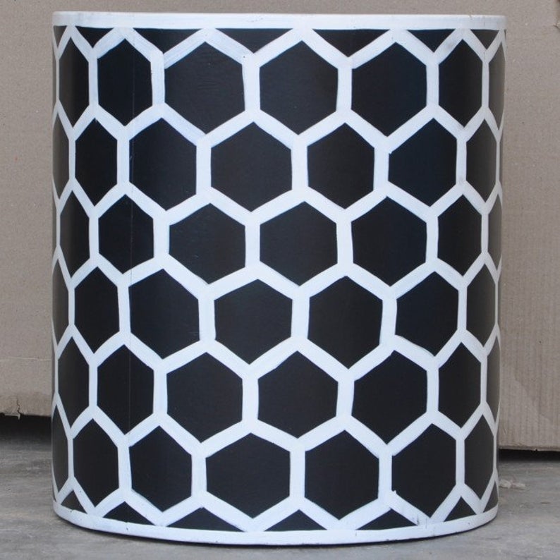 Pandora Hand Painted Bee Hive Round Lamp Table – handcrafted solid wood furniture