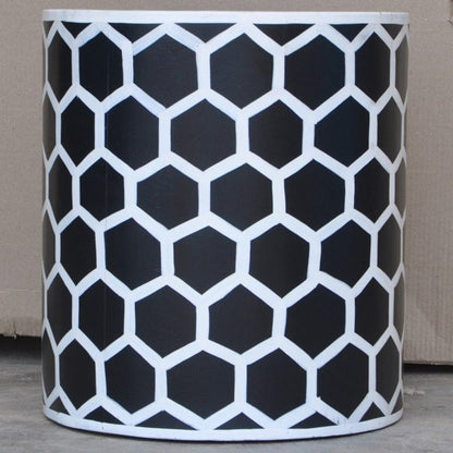 Pandora Hand Painted Bee Hive Round Lamp Table – handcrafted solid wood furniture