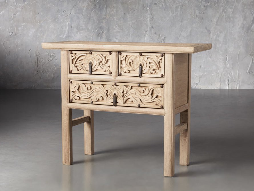 Rasruman Hand Carved Solid Wood Hall Table – handcrafted solid wood furniture