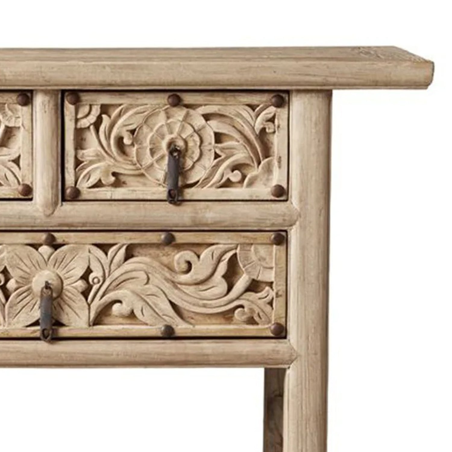 Rasruman Hand Carved Solid Wood Hall Table – handcrafted solid wood furniture