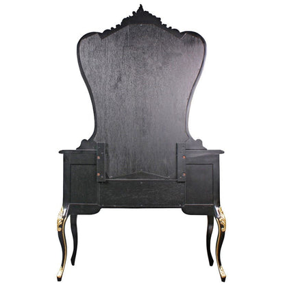 Royal Vanity - Black With Gold – handcrafted solid wood furniture