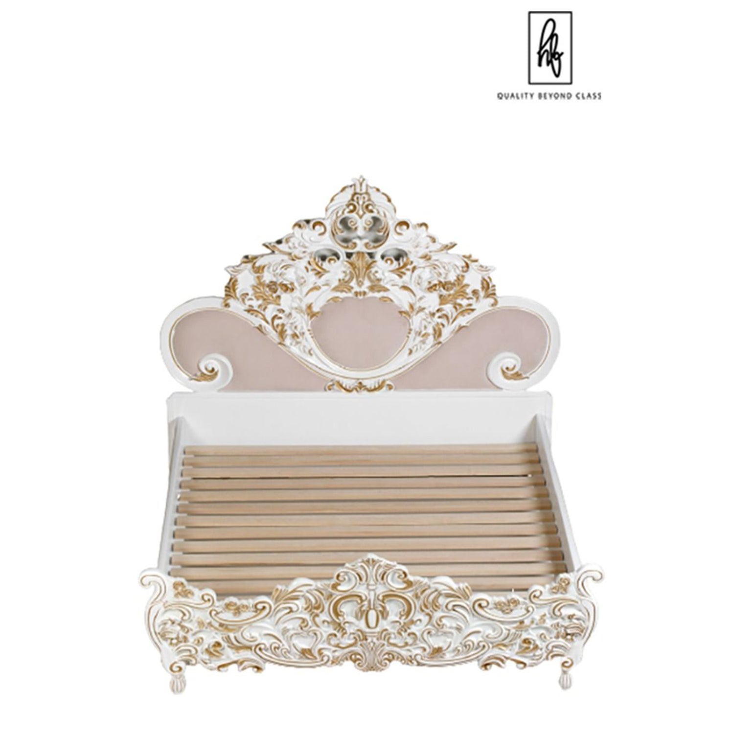 Royalty Solid Mango Wood Hand Carved Bed – handcrafted solid wood furniture