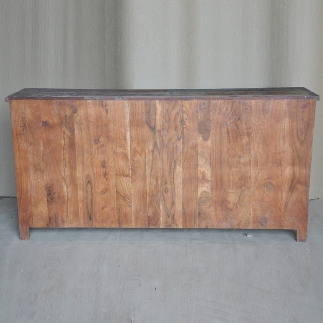 Rustica Reclaimed Wood 7 Drawer Chest of Drawers Multicolor – handcrafted solid wood furniture