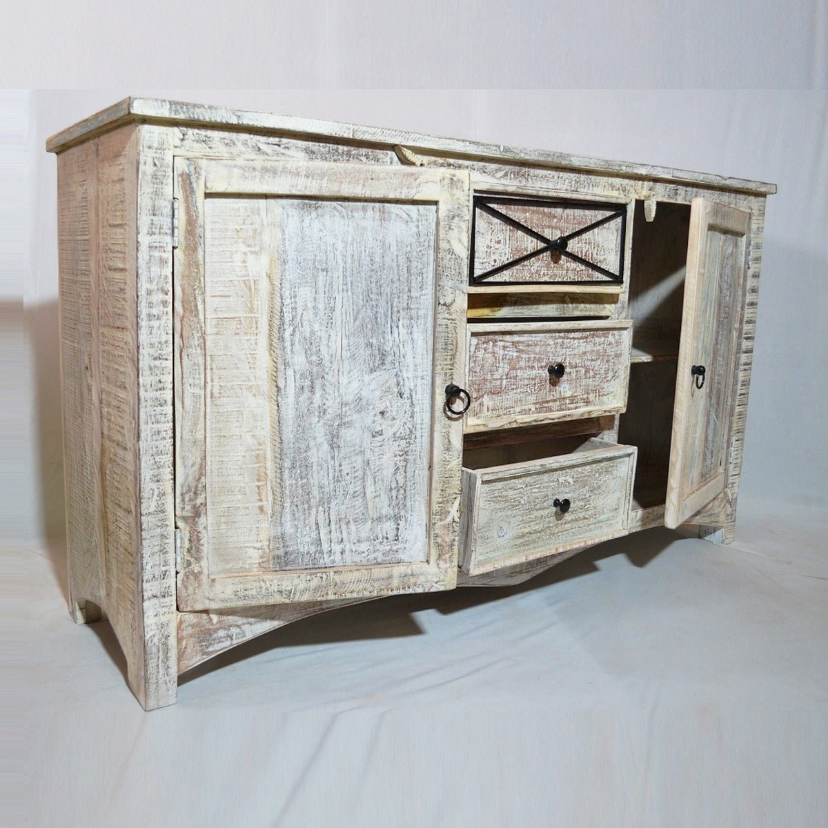 RUSTICA TIMBER SIDEBOARD by Hibashi Furniture – handcrafted solid wood furniture made in India