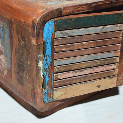 SALVAGE Reclaimed Timber Wooden 4 Doors Coffee Table / Center Table – handcrafted solid wood furniture