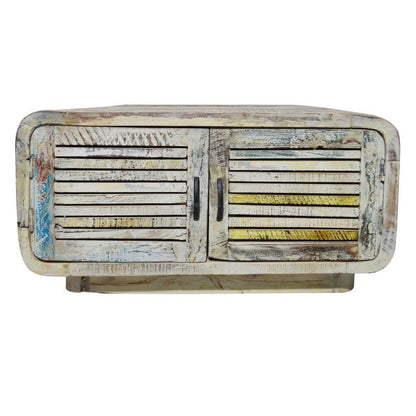 SALVAGE Reclaimed Timber Wooden 4 Doors Coffee Table / Center Table – handcrafted solid wood furniture