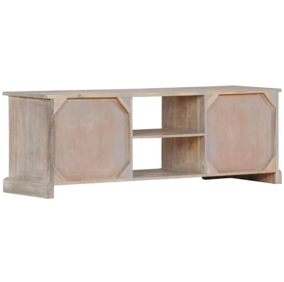 SANABIS Hand Carved Solid Wood TV Cabinet – handcrafted solid wood furniture