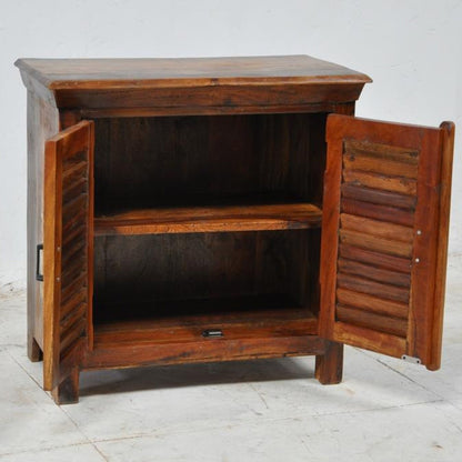 SHUTTER SIDEBOARD CABINET SMALL-Brown-80-40-75