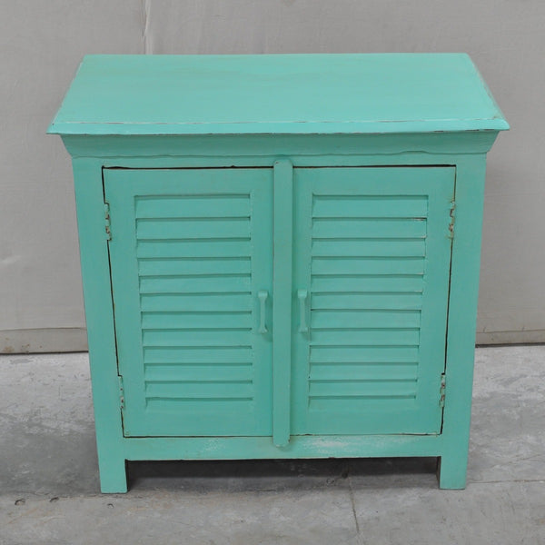 SHUTTER SIDEBOARD CABINET SMALL-Turquoise-80-40-75