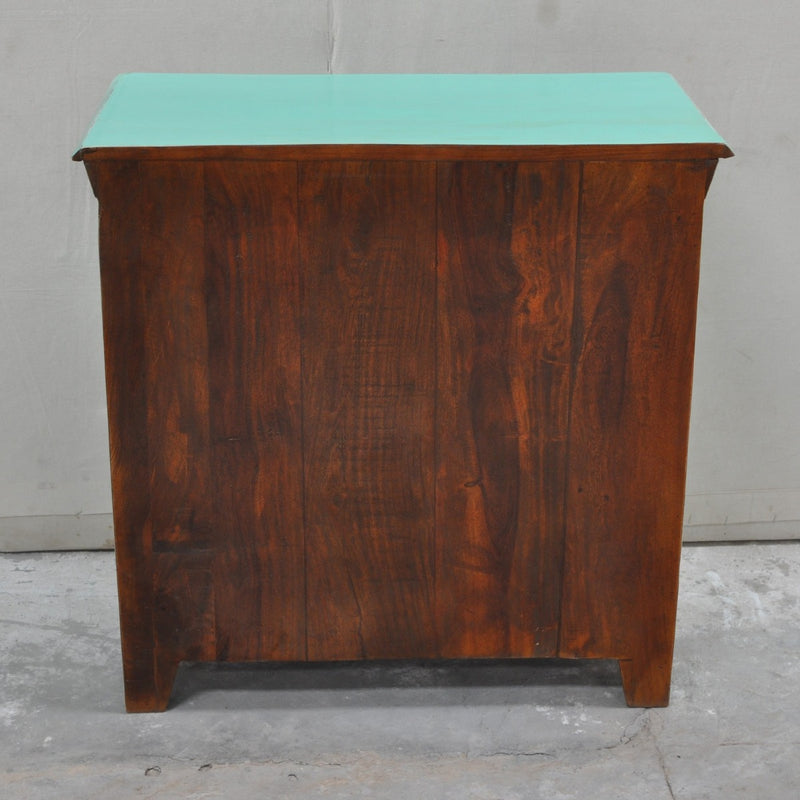SHUTTER SIDEBOARD CABINET SMALL-Turquoise-80-40-75