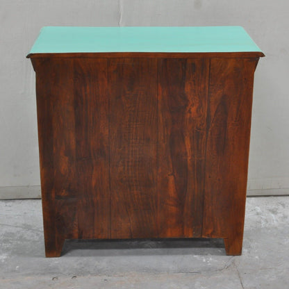 SHUTTER SIDEBOARD CABINET SMALL - Turquoise - 80 - 40 - 75 – handcrafted solid wood furniture