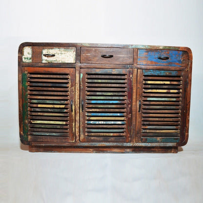 SLAVAGE TIMBER BUFFET HUTCH SIDEBOARD - Natural - 140 - 40 - 90 – handcrafted solid wood furniture